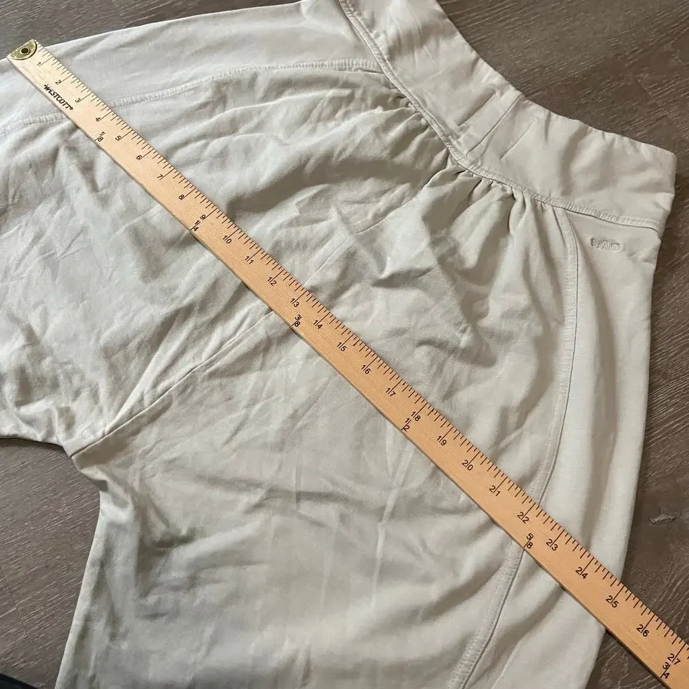 Prana Mindful Movement Harem Pant Women's M Almond Relaxed Mid Rise Tapered Leg - Picture 12 of 12
